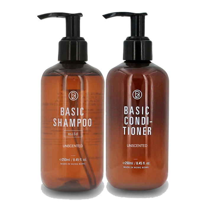 【Exclusively At Zupplo】Bathe To Basics Unscented Basic Shampoo (mild) and Conditioner Set (2 Items in 1 Package)