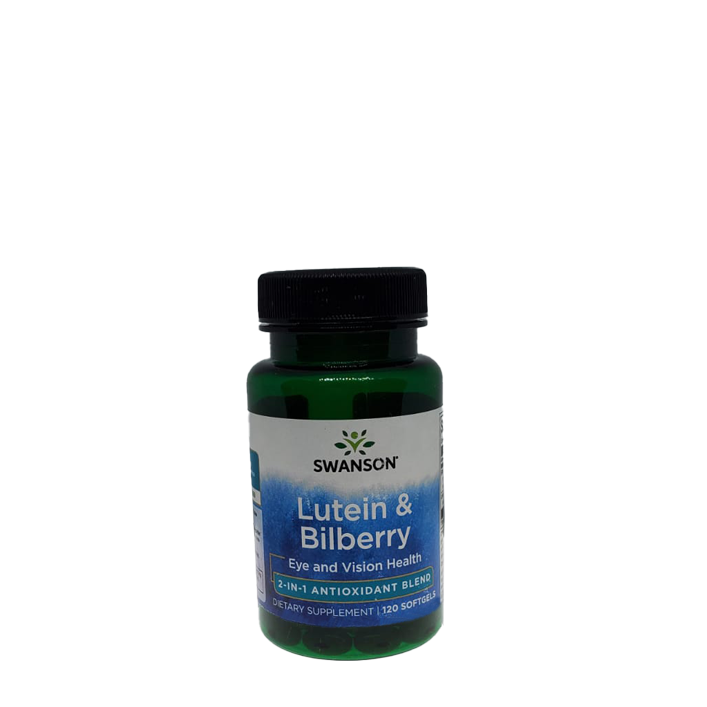 Swanson Lutein & Bilberry Eye and Vision Health 2-In-1 Antioxidant Blend 120 Softgels